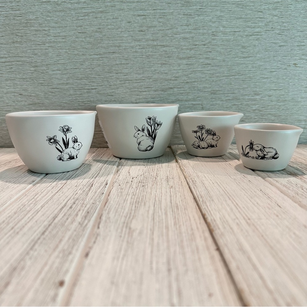 Rae Dunn 2024 Blue Bunny Easter Measuring Cups